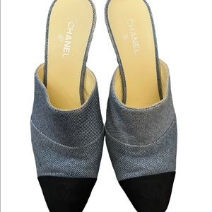 SOLD‼️‼️‼️Chanel CC logo Mules